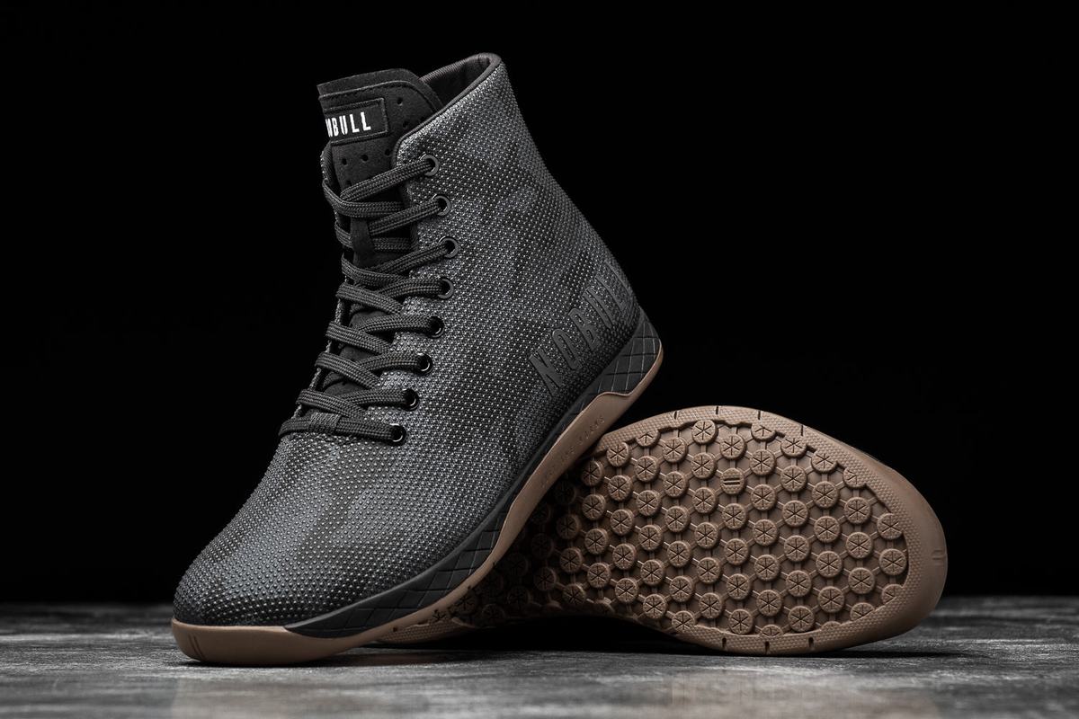 Nobull High-Top Men's Trainers Camo | Australia (IX5874)